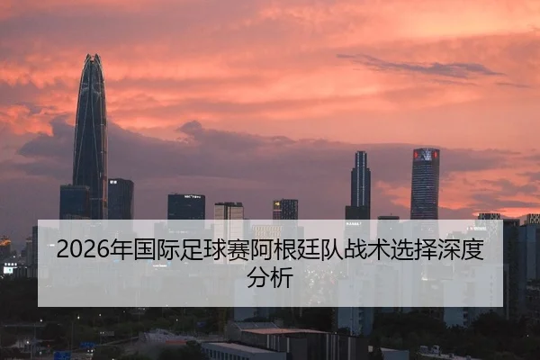 2026年国际足球赛阿根廷队战术选择深度分析